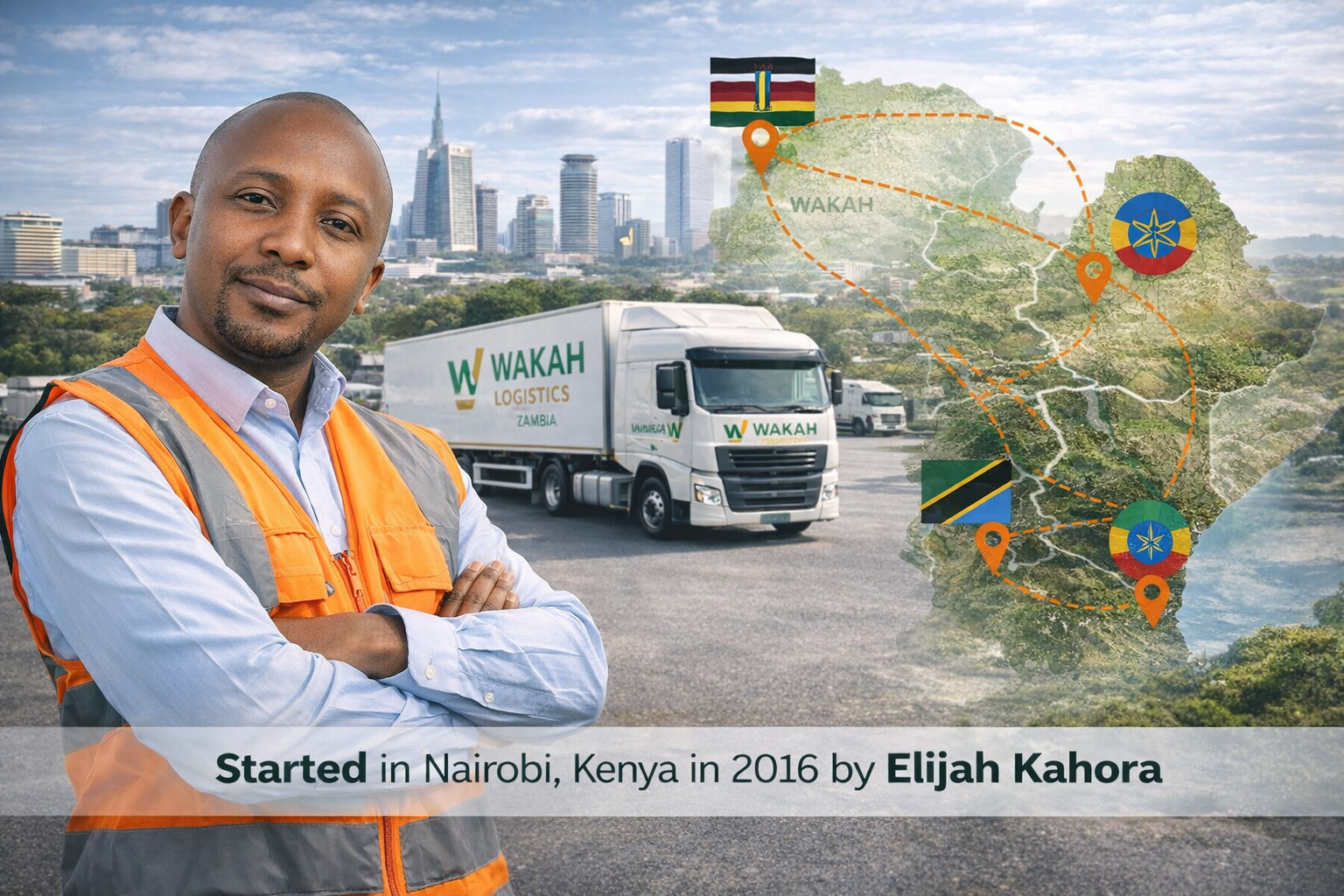Elijah Kahora, Founder of Wakah Logistics